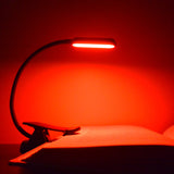 GembaRed Calm MINI Red LED Clip Book and Reading Light
