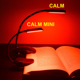 GembaRed Calm MINI Red LED Clip Book and Reading Light