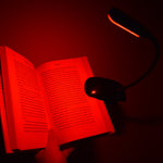 GembaRed Calm Red LED Clip Book and Reading Light