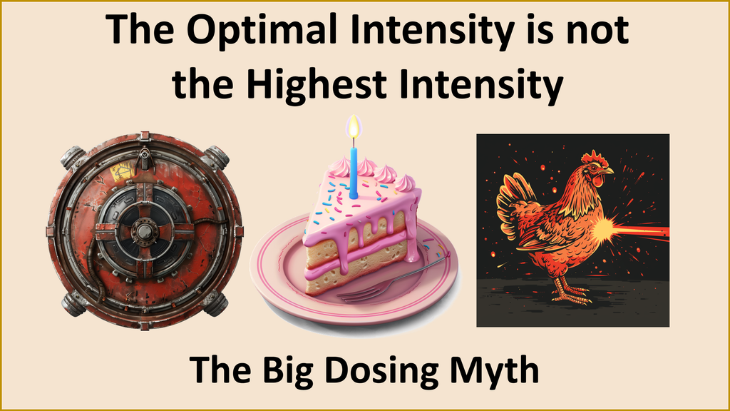 The Optimal Intensity is not the Highest Intensity: The Big Dosing Myth